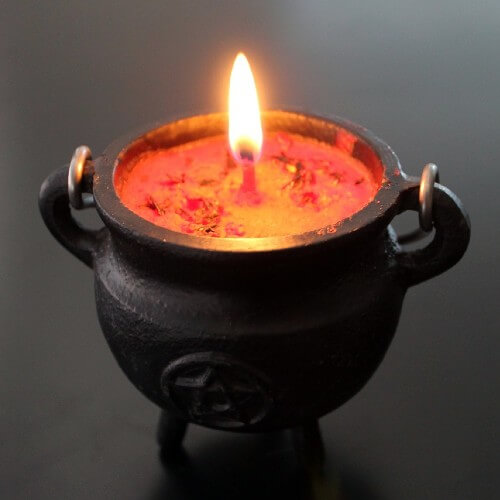 Cauldron Shaped Candle